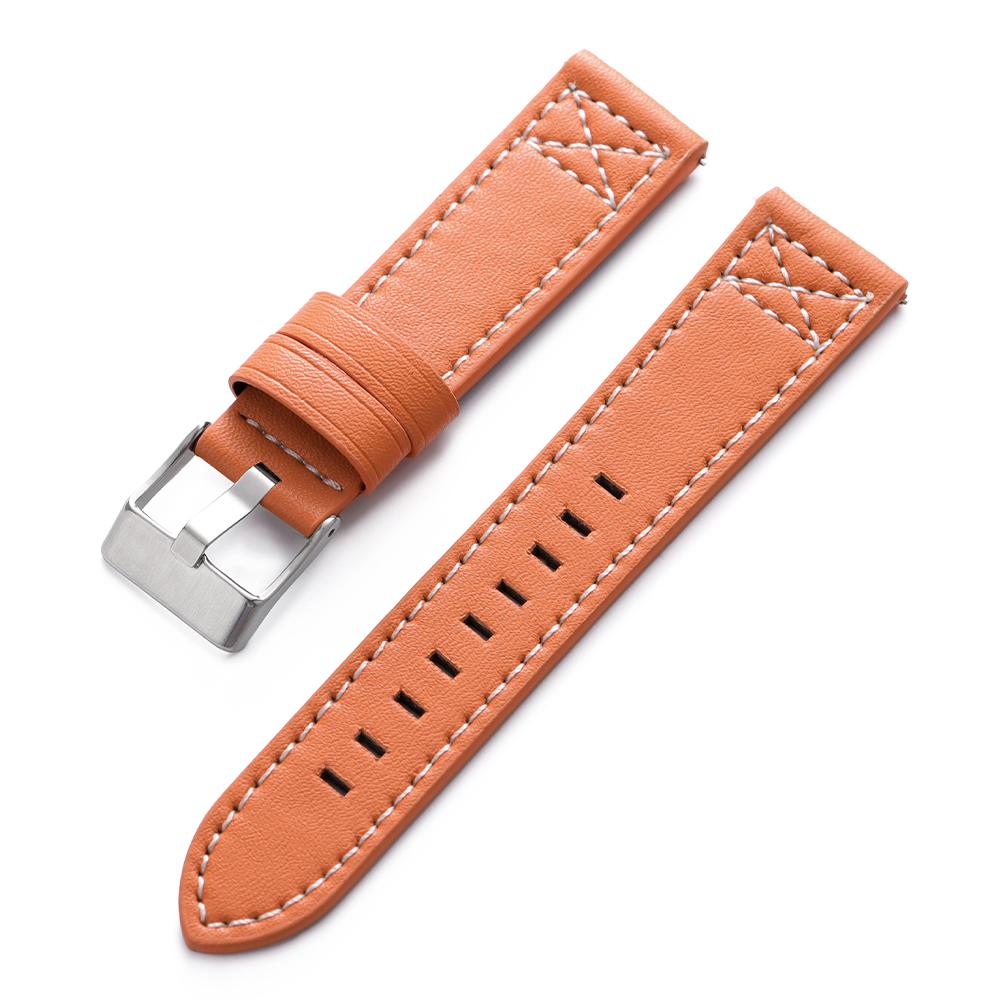 Vintage Retro Cowhide Watch Strap 20mm 22mm 24mm Universal Bracelet Business Black Brown Blue Watchband Belt Accessories