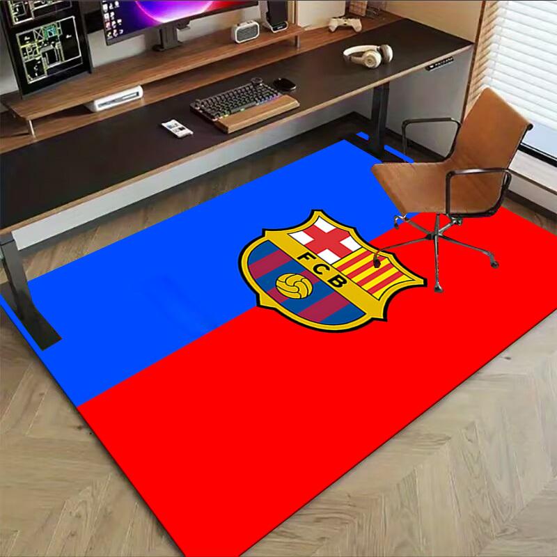 1 szt. Dywan podłogowy FC Barcelona Extra Duży Antypoślizgowy, Biuro, Rodzina, Sypialnia, Studio Duży Dywan Dywany do Wnętrz