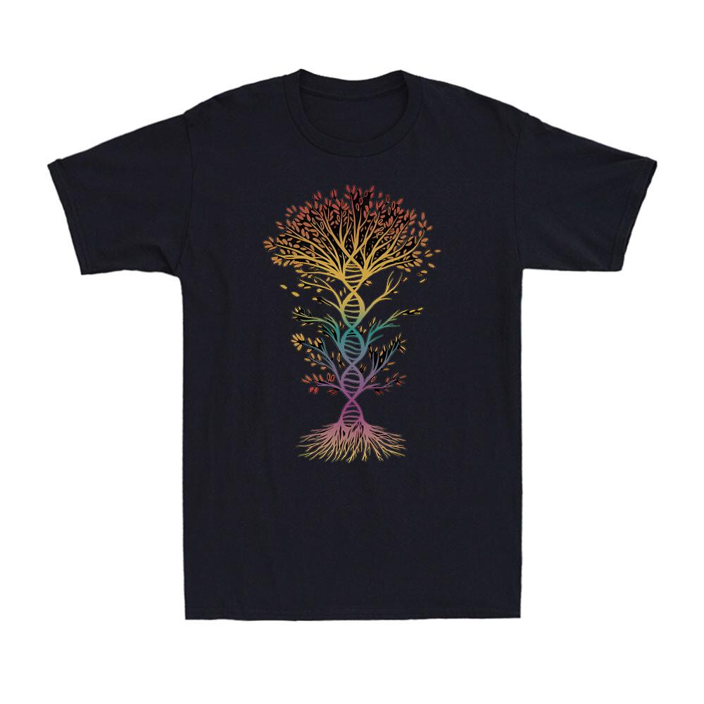 DNA Tree Colourful Biology Science Tree Novelty Men s Short Sleeve T-Shirt S разноцветный