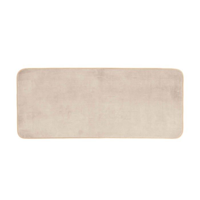 Tapis de bain - EDEN - Vitamine Uni - 50 x 120 cm - Microfibre 100% polyester - Taupe