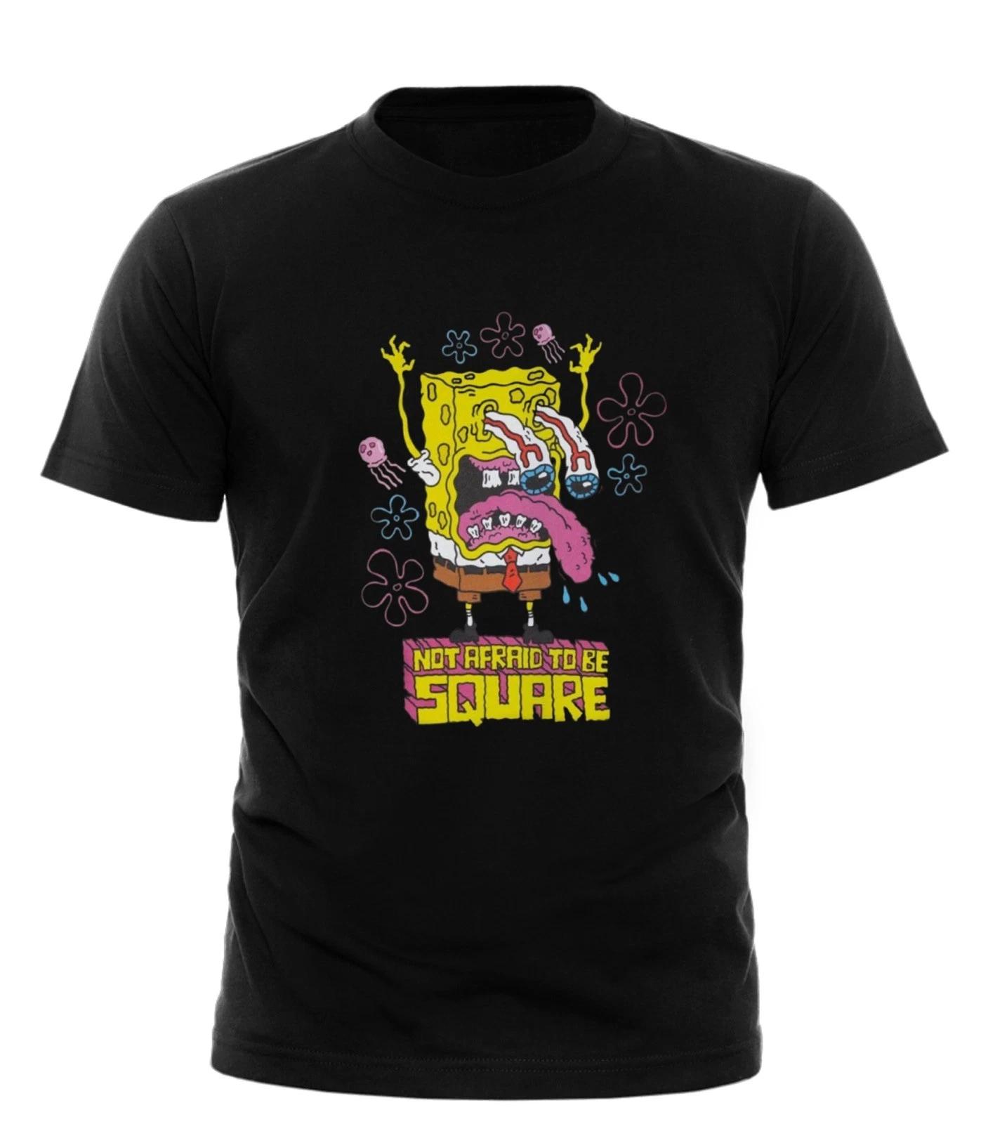 SpongeBob SquarePants T-Shirt Cartoon Crazy unisex Funny Christmas Gift uk 3XL