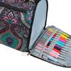 Durable Crochet Tote Bag for Yarn and Needle Hooks Keep Everything in Place