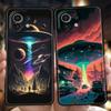 Phone Case Cover for Xiaomi Mi 15 14 13 12 11 Ultra 14T 13T 12T 11T 10T Pro Lite 5G Shockproof Soft TPU Capas Alien Martian UFO