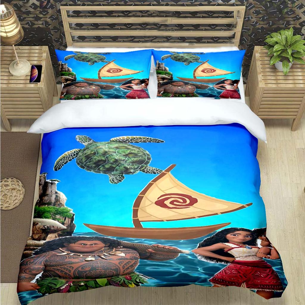 Fashion Print Moana Bedding Sets Bed Supplies Set Duvet Cover Bed Comforter Set Bedding Set child Birthday Gift