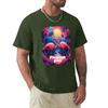 Flamingo Pink T-Shirt Graphic Tee Shirt Funnys Men Clothes