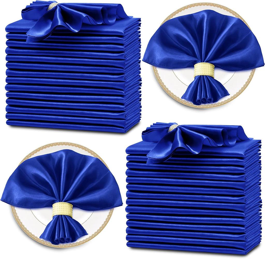 12 STÜCKE 30x30 cm Hochzeit Rot Satin Serviette Großhandel Weiche Tischservietten für Weihnachten Neujahr Dekoration Party Abendessen Tischdekor