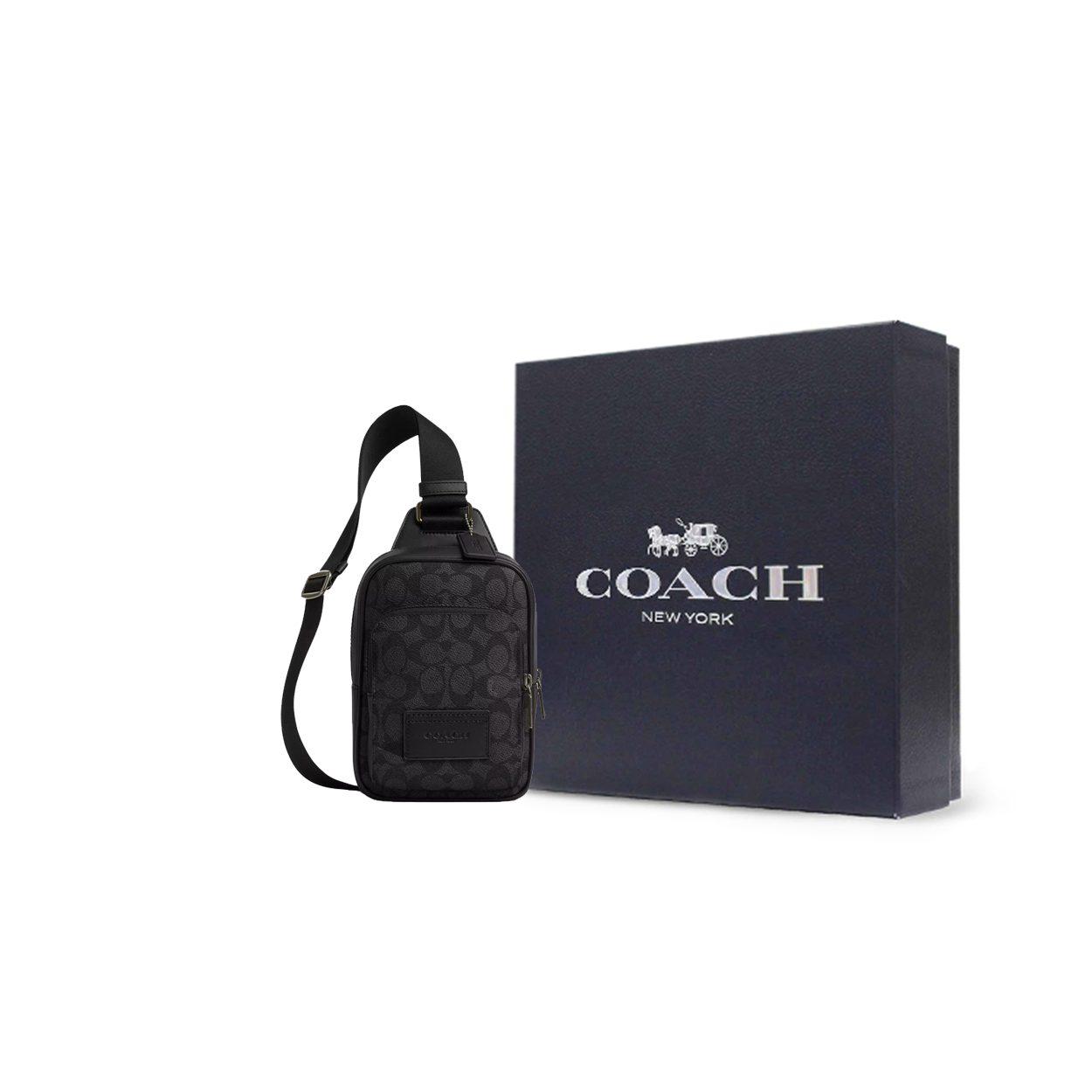 COACH RACER pārklāta audekla soma ar