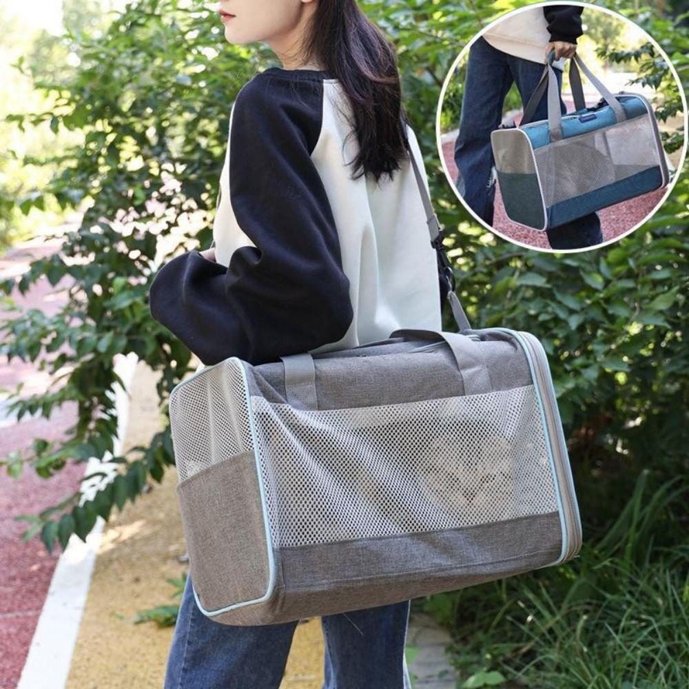 Breathable Travel Dog Carrier Comfortable Handle Portable Pet Shoulder Bag Pet Going Out