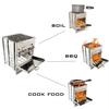 Outdoor Ultra Lightweight Portable Folding Stainless Steel Barbecue Stove Charcoal Wood Stove Outdoor Camping Heating Stove