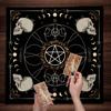 Tarots Tablecloth Divinations Table Cover Astrology Oracles Board Game Mat Square Shape Pendulums Altar Table Deck Cloth
