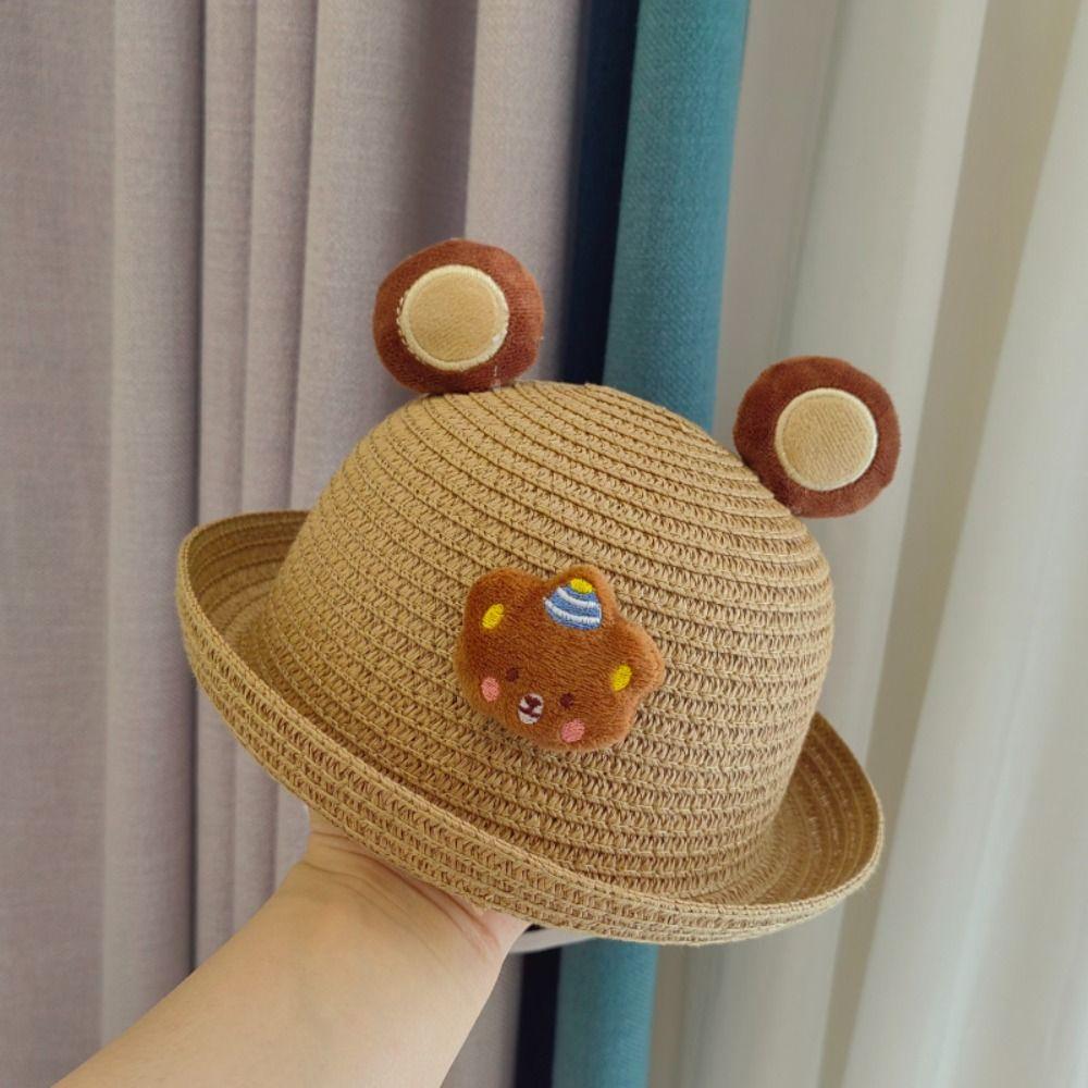 Fisherman's Hat Straw Hat Beach Sun Hat Cartoon Kids Caps New Toddler Hats