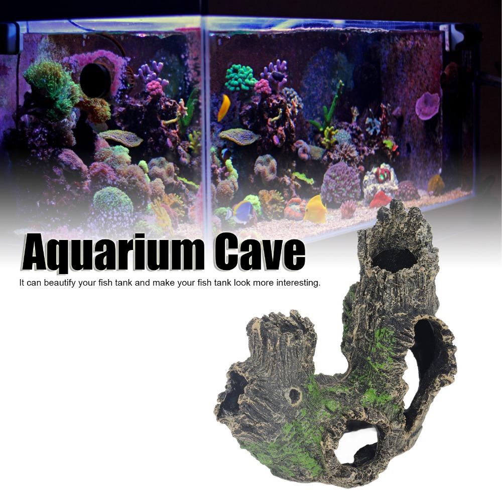 Single Molded Resin Fish Tank Cave Ornament Aquarium Shrimp House Aquarium Tank