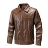 Retro PU Leather Jacket, Motorcycle Short Jacket, Leather Jacket, Men's Style