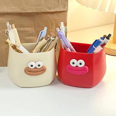 1/2 st Tecknad Korvmun Pennhållare Magnetisk Kylskåpsförvaringslåda Pappersvarubehållare Hemkontor Skrivbord Kylskåp Dekoration Prydnad