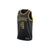 NBA Sleeveless Lakers Jersey, Caruso No. 4, Mamba Snake Pattern Men Tops Black Yellow DJ1433-013