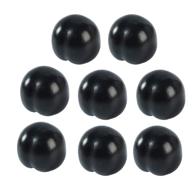 

8pcs Artificial Plum Fake Fruit Foam Simulation Model 6.4x5.9cm Realistic Decorative Set For Kitchen Party Photography General чёрный