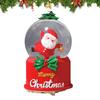 Luminous Music Box Holiday Desktop Ornaments Christmas Crystal Ball Music Box With LED Light For Holiday Desktop Ornaments