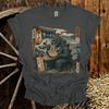 Ukiyo-e Godzilla Ramen Tee | Vintage Japanese Kaiju Art, Mount Fuji Wave Design