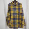 2024 Autumn Women's Retro Plaid Loose Lapel Shirt with Long Sleeves and Pocket