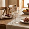 Embossed Tall Glass Glass Stemmed Glass Artistic Colorful Dot Goblet Cup Banquet
