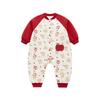 Labby Baby Padded Festive Red Jumpsuit