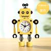 Creative Robot Decorative Clock Korean Cartoon Boy Alarm Clock Quartz Silent Decorative Watch Bedroom Decoration Ornaments