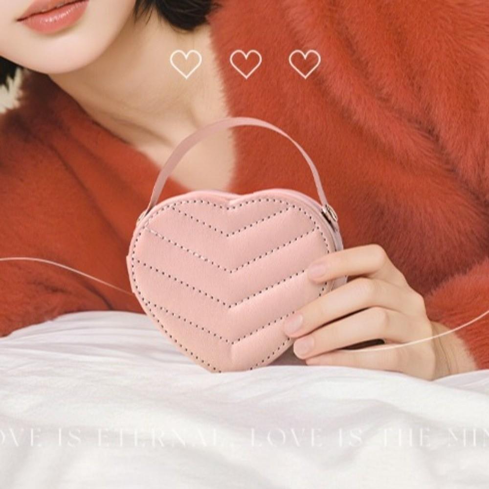 Heart-shaped Jewelry Organizer Portable Valentine Gift Packaging Box Jewelry Storage Box  Travel