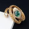 Relógio de Pulso AAA Clássico Único Cabeça de Cobra Feminino Moda Estilo Retro Namorada Relógio de Luxo Feminino Brilhante AAA Dourado Relógio Presente