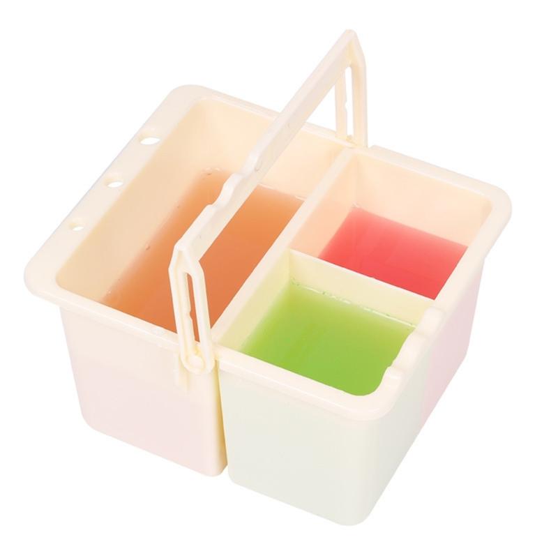 Brush Washing Bucket Plastic Paint Brush Washer with Handle Paint Brush Cleaner for Watercolor