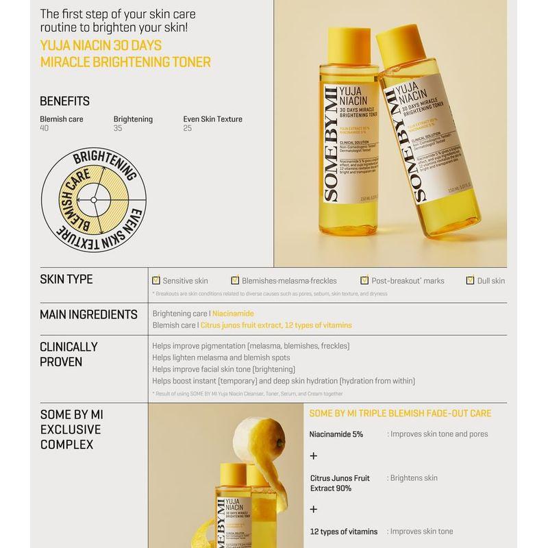 SOME BY MI Yuja Niacin 30 Tage Wunder aufhellender Toner
