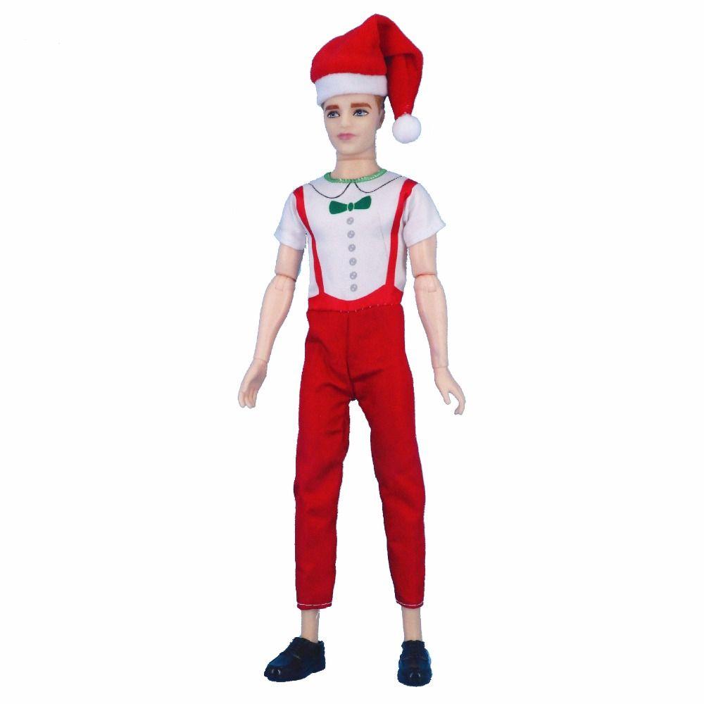 11.8inch Doll Christmas Dress Christmas Elfs Series Christmas Doll Clothes  Kids Toy Gift