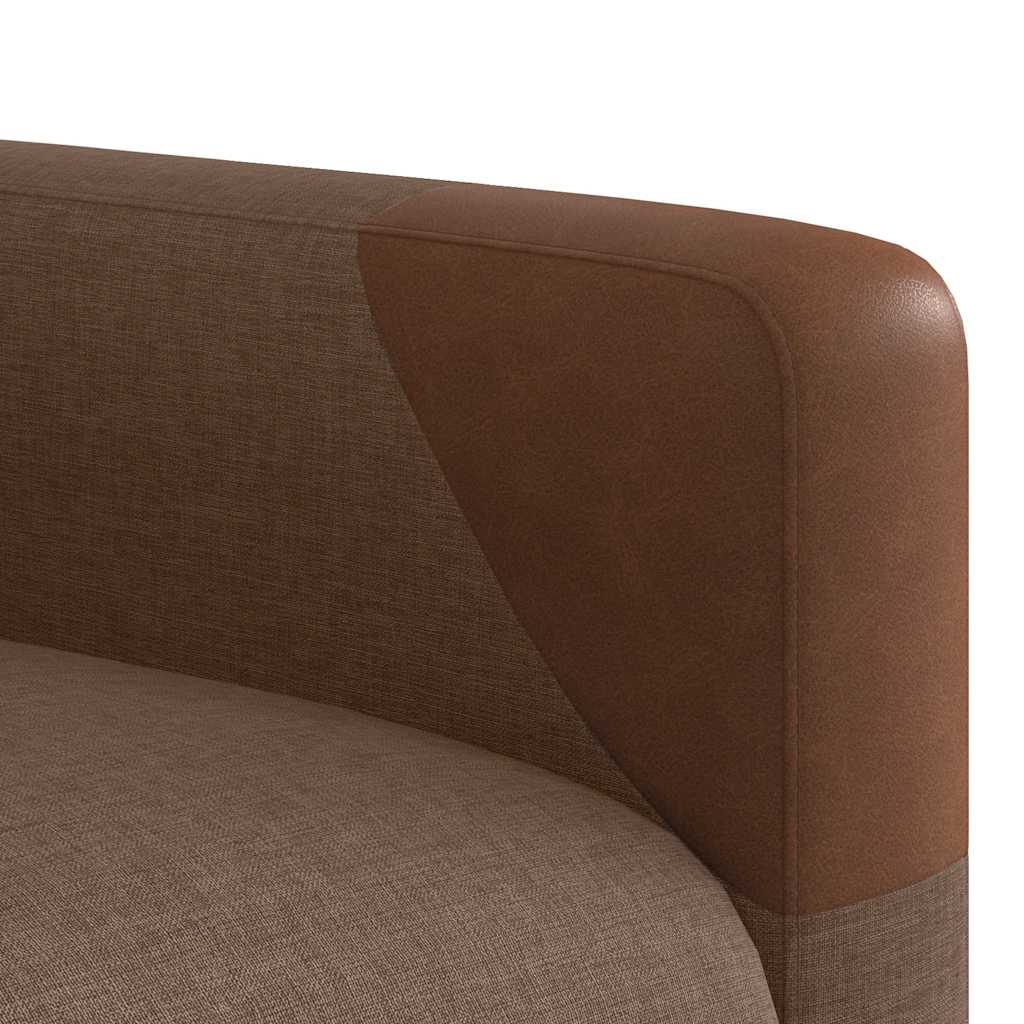 Massage Chair Brown Fabric