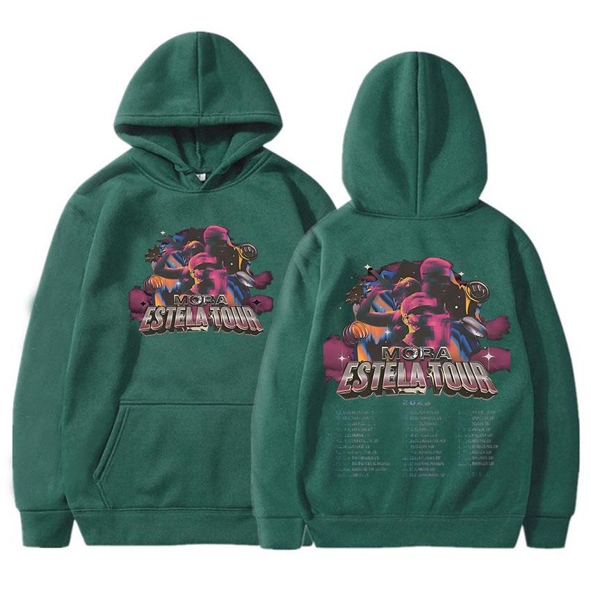 Толстовка Mora Estela с графическим принтом, флис, удобная толстовка, поп-готика, гранж, одежда, повседневные свитера Ropa Hombre XXXL