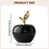 Ceramic Apple Statue Art Crafts Christmas Gift Tabletop Ornament Decorative Figurine for Bookshelf Desk Shelf Cabinet Home Decor