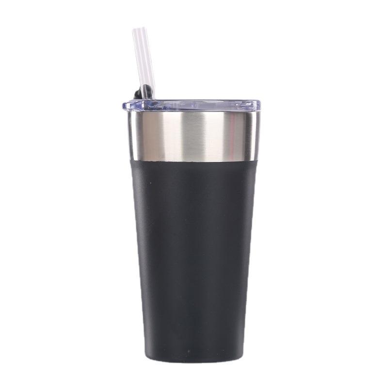 Beer Cup 304 Stainless Steel Double-Layer Vacuum Color Spray Outdoor Water Cup, Creative Car Cup