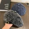 JYL TS DIY Letter Cap Unisex Winter Corduroy Minimalist Casual Hat Corduroy