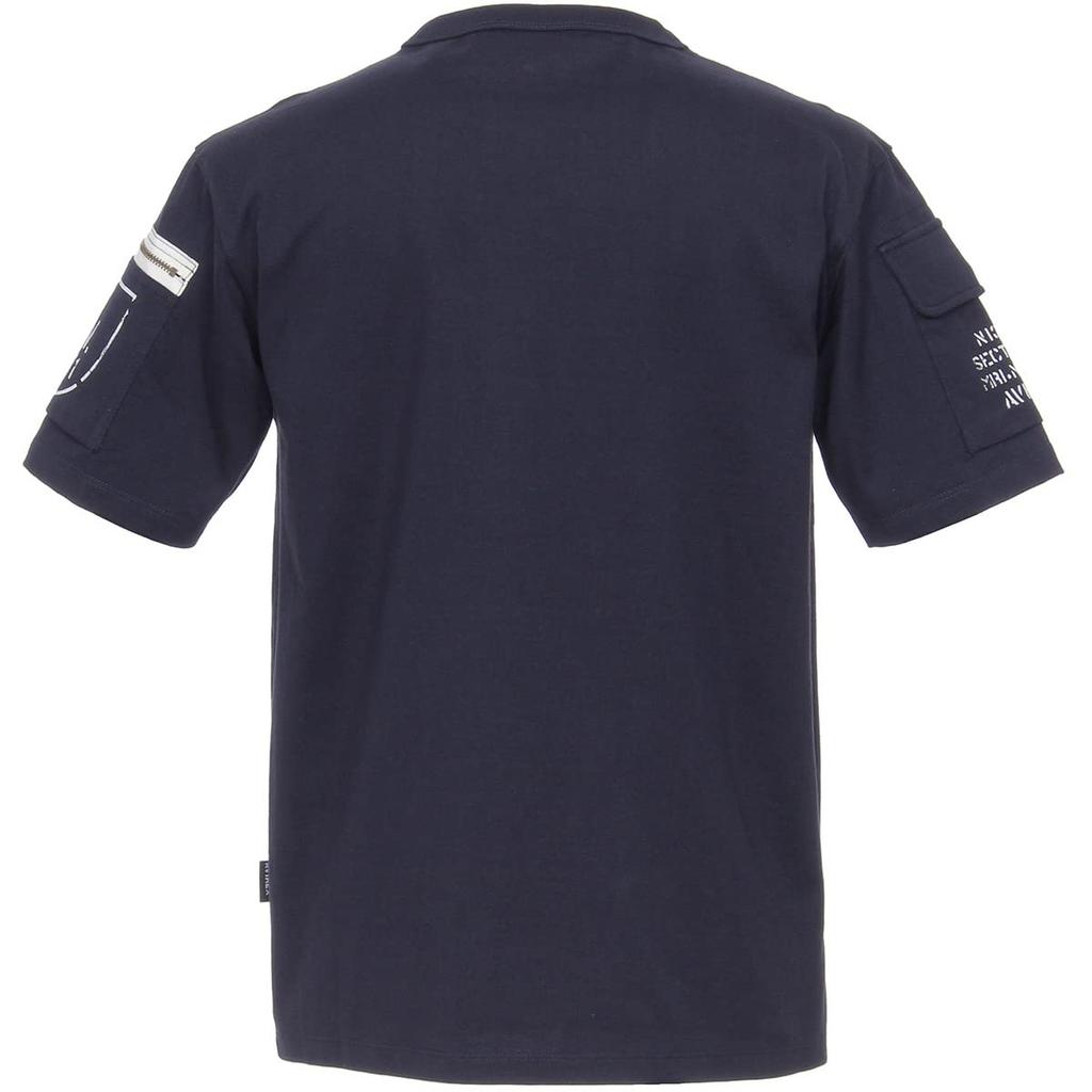 Avirex Fatigue Short Sleeve Size M Men's T-Shirt, (120), Navy, 783-1934006