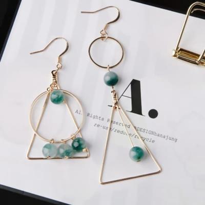 Women's Silver Needle Earrings Daily N142