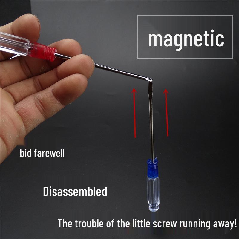 Clear Handle 3MM Mini Crystal Screwdriver - Cross and Flathead