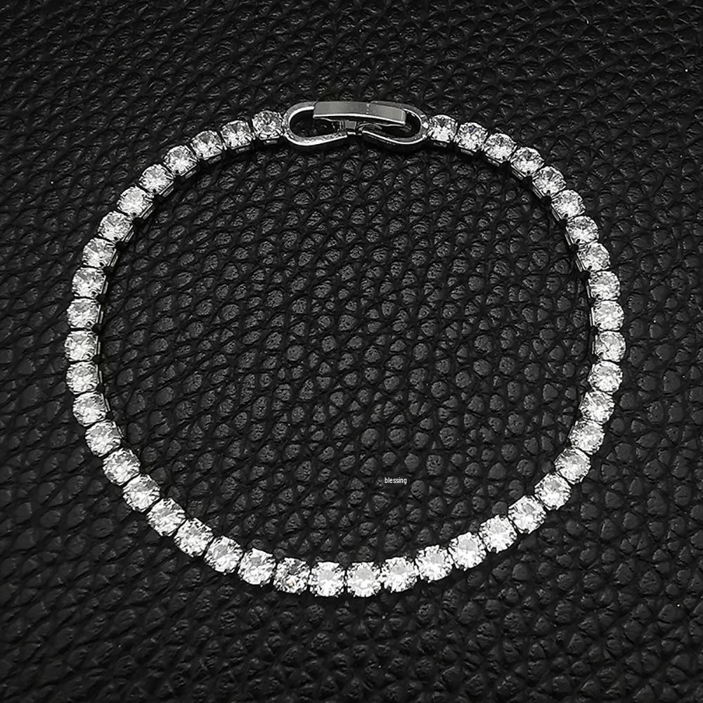 Bracciale Tennis Hip-Hop Zirconi Multicolore - Senza Sbiadire, Design Full Diamond