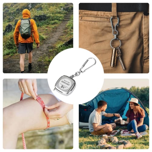 Mini Tape Measure, Small Keychain, Metal Retractable Tape Measure - Transparent Waterproof Scale Retractable Tape Measure, Keychain Tape Measure, Tape