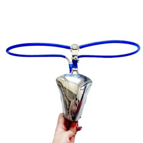 Nerezové pánské neviditelné chastity zařízení s polodutou kovovou klecí na penis, uzamykatelné kalhotky, nastavitelné sexuální pomůcky pro muže