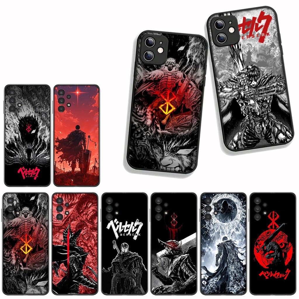 Für Samsung Galaxy A55 A54 A25 A36 A17 A26 A35 A33 A34 A14 A37 S8 S9 S20 S21 FE S10 Plus Handyhülle Berserk Wallpaper Guts
