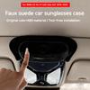 Car Glasses Case Black Suede Sunroof Sunglasses Storage Box Organizer For BMW X5 X6X7 G05 G06 G07 2019-2025 Interior Accessories