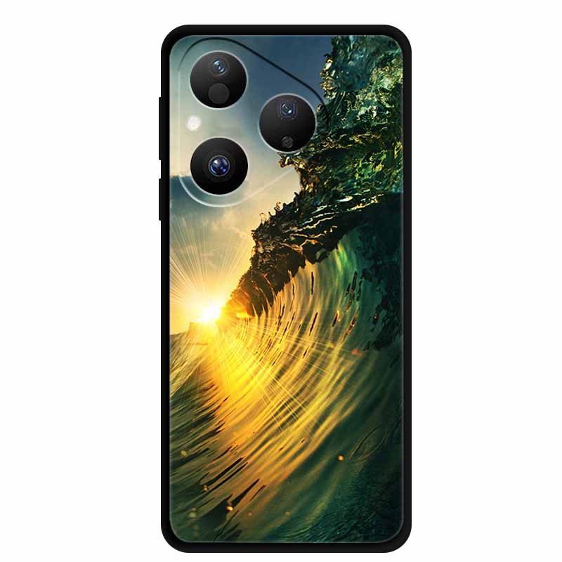 Colorful Case For Huawei Pura 80 Case Cartoon Animal Silicone Black Soft Cover for Huawei Pura 80 Case Protective Bumper Pura80