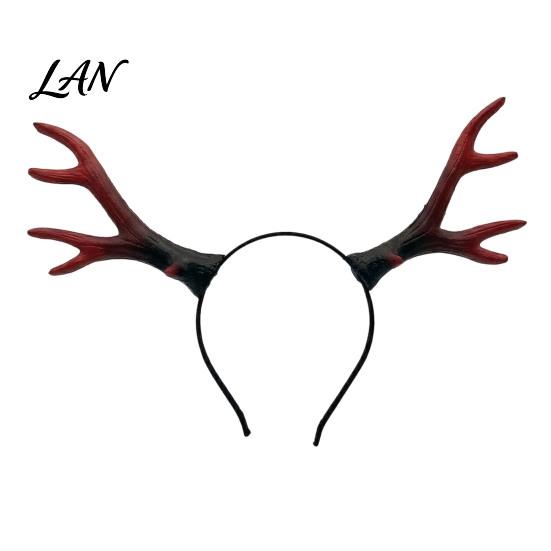 Halloween Party Costume Headband Deer Antlers Headband, Realistic Forest Cosplay Costume, Gothic Durable Simulation Branch Hairband Style Elastic