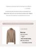 Women's Slim Fit High Neck Wool-Cashmere Sweater - Warm, Pure, and Loose Knit for Autumn/Winter