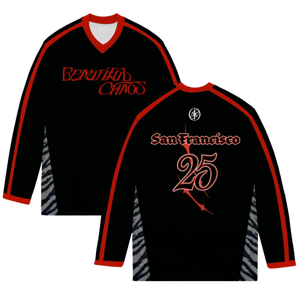 

BEAUTIFUL CHAOS City Jersey KATSEYE Kpop Long Sleeve Streetwear Unisex High Street Casual Tees New Pattern 3D Y2K Top 6XL