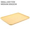 Plastic Tray Japanese Creative Wood Grain Pallet Rectangular Storage Tray Living Room Organizer Bread Plate Jewelry Storage