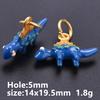 5pcs Kawaii Animal Pendant Enamel Charms For Jewelry Making Duck Bunny Elephant Lucky Fish Charm Handmade Materials Accessories